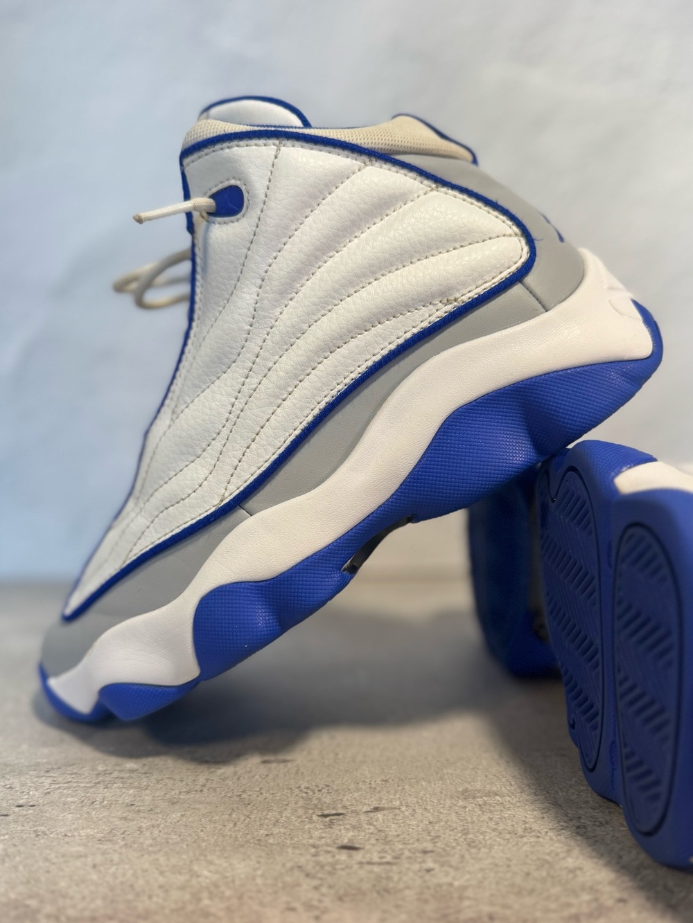 Nike Air Jordan Pro Strong GS, White/Hyper/Royal, DC7911-104, Size 6Y